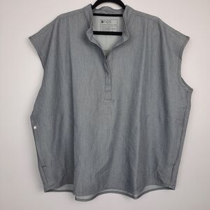 Figs Rafaela Oversized Scrub Top Graphite Gray size XXL